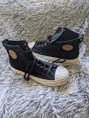 P.F. Flyers Center Hi Black Suede High-Top Sneakers